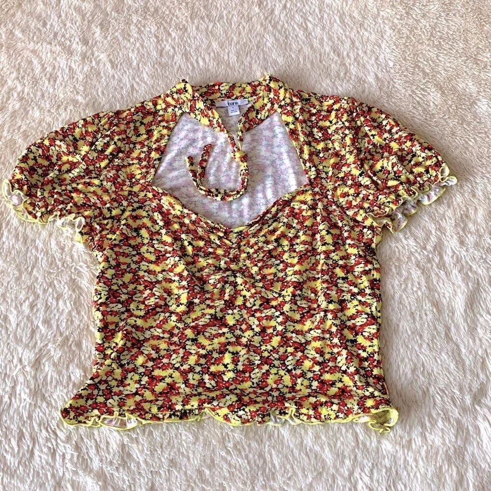 Bar III  blouse floral size large - Picture 3 of 16
